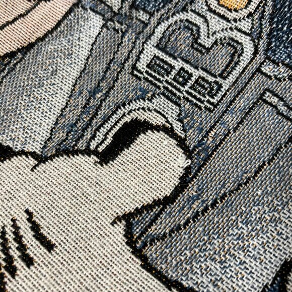 Disney Magic Kingdom Tapestry Woven Throw Blanket Mickey Castle Fireworks 46x56 - Picture 5 of 10